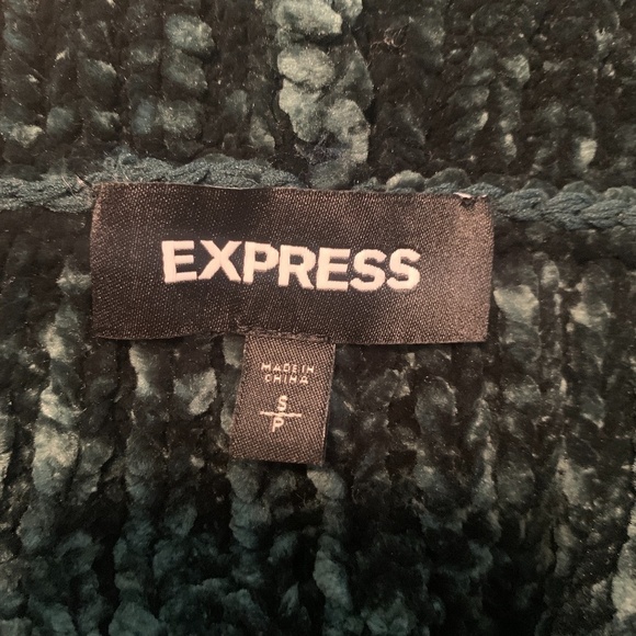 Express Knit Oversized Green Wide Cuffs Sweater (S) - Picture 5 of 7